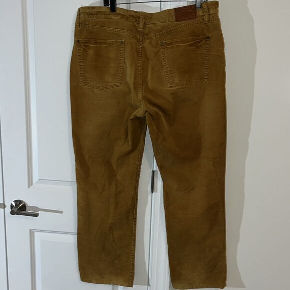 Gold Brown Small Swale Polo Ralph Lauren 5 Pocket Corduroy Pants Trousers 38/30 - Picture 5 of 6